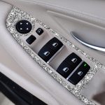 Für BMW F10 5 Series 2011–2018, Auto-Fensterheberschalter, Diamant-dekorativer Aufkleber, Rechtslenker – Bild 5