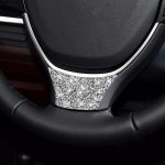 Für BMW 5er 528 525li F10 F18 2011–2017, Auto-Lenkrad, ein Diamant-dekorativer Aufkleber, linker und rechter Antrieb