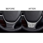 Für BMW 5er 528 525li F10 F18 2011–2017, Auto-Lenkrad, ein Diamant-dekorativer Aufkleber, linker und rechter Antrieb – Bild 6