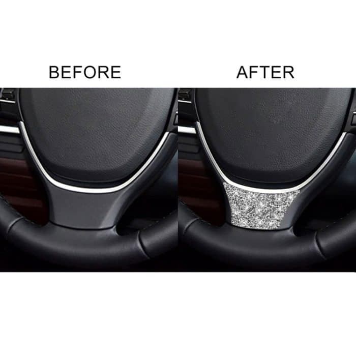 Für BMW 5er 528 525li F10 F18 2011–2017, Auto-Lenkrad, ein Diamant-dekorativer Aufkleber, linker und rechter Antrieb – Bild 6