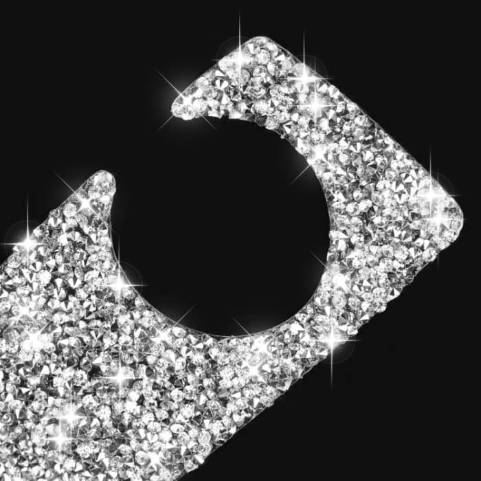 Für BMW 5er GT X3 X4 2009–2016, Auto-Schalthebelgriff unten, Diamant-dekorativer Aufkleber, Linkslenker – Bild 3