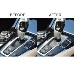 Für BMW 5er GT X3 X4 2009–2016, Auto-Schalthebelgriff unten, Diamant-Dekorationsaufkleber, Rechtslenker – Bild 6