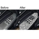 4 Stück Auto-Fensterheber-Panel-Diamant-Dekorationsaufkleber, linker Antrieb, Window Lift Panel, Left Drive – Bild 7