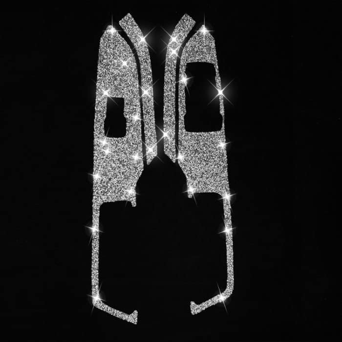 4 Stück Auto-Fensterheber-Panel-Diamant-Dekorationsaufkleber, rechter Antrieb, Window Lift Panel, Right Drive – Bild 2