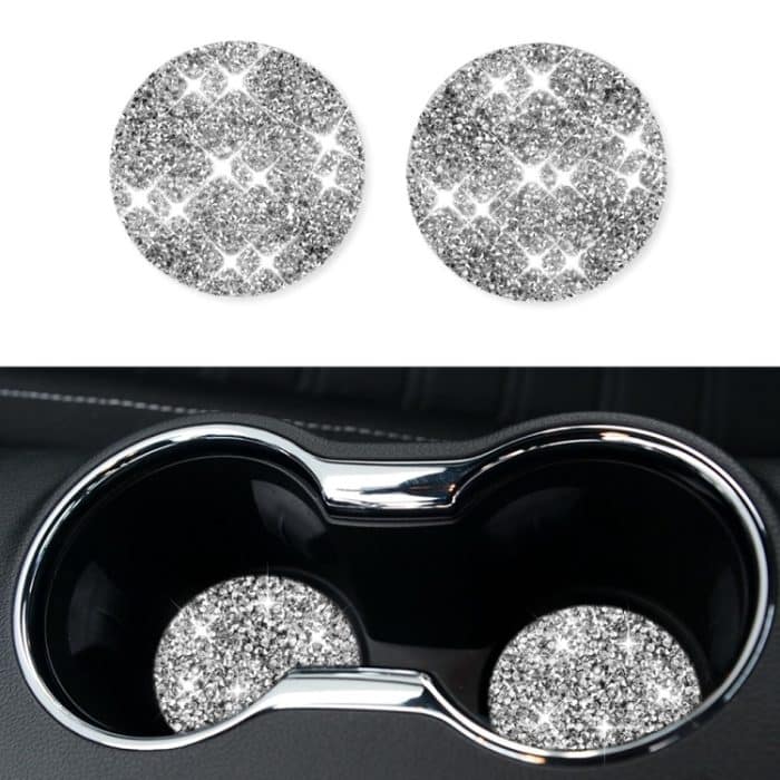 Auto-Wasserbecherhalter-Basis-Diamant-Dekorationsaufkleber, linker und rechter Antrieb, Water Cup Holder Base – Bild 1