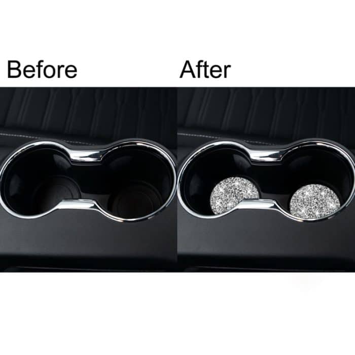 Auto-Wasserbecherhalter-Basis-Diamant-Dekorationsaufkleber, linker und rechter Antrieb, Water Cup Holder Base – Bild 7