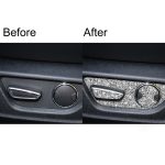 Für Ford Mustang 2015–2020, Autositz-Einstellknopf, Diamant-Dekorationsaufkleber, Seat Adjustment Button, Left Drive, Seat Adjustment Button, Right Drive – Bild 7