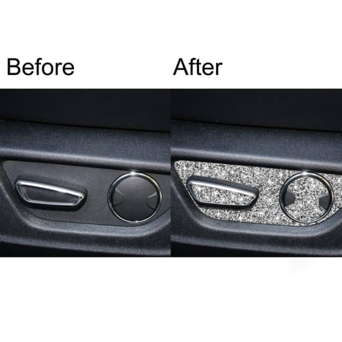 Für Ford Mustang 2015–2020, Autositz-Einstellknopf, Diamant-Dekorationsaufkleber, Seat Adjustment Button, Left Drive, Seat Adjustment Button, Right Drive – Bild 7