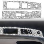 Für Nissan 350Z 2003–2009, 2 Stück, Autoglas-Hebebühne, Diamant-dekorativer Aufkleber, linker Antrieb