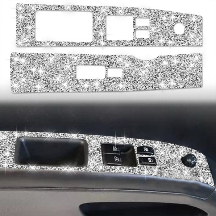 Für Nissan 350Z 2003–2009, 2 Stück, Autoglas-Hebebühne, Diamant-dekorativer Aufkleber, linker Antrieb – Bild 1