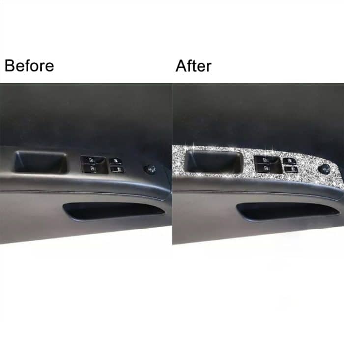 Für Nissan 350Z 2003–2009, 2 Stück, Autoglas-Hebebühne, Diamant-dekorativer Aufkleber, linker Antrieb – Bild 7