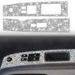 Für Nissan 350Z 2003–2009, 2 Stück, Autoglas-Hebebühne, Diamant-dekorativer Aufkleber, Rechtsantrieb