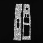 Für Nissan 350Z 2003–2009, 2 Stück, Autoglas-Hebebühne, Diamant-dekorativer Aufkleber, Rechtsantrieb – Bild 2