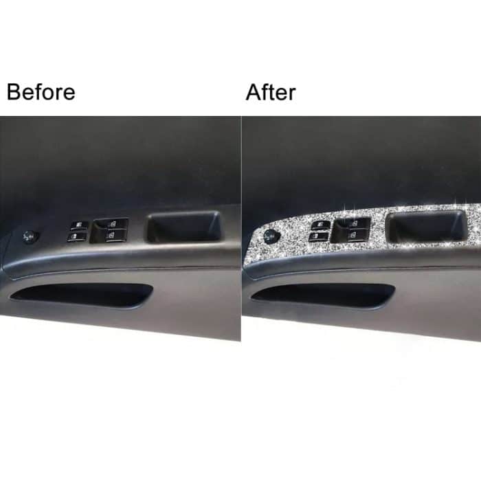 Für Nissan 350Z 2003–2009, 2 Stück, Autoglas-Hebebühne, Diamant-dekorativer Aufkleber, Rechtsantrieb – Bild 7