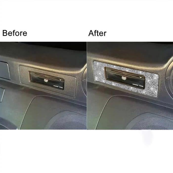 Für Nissan 350Z 2003–2009, Auto-DVD-Player, Diamant-dekorativer Aufkleber, universeller linker und rechter Antrieb – Bild 7