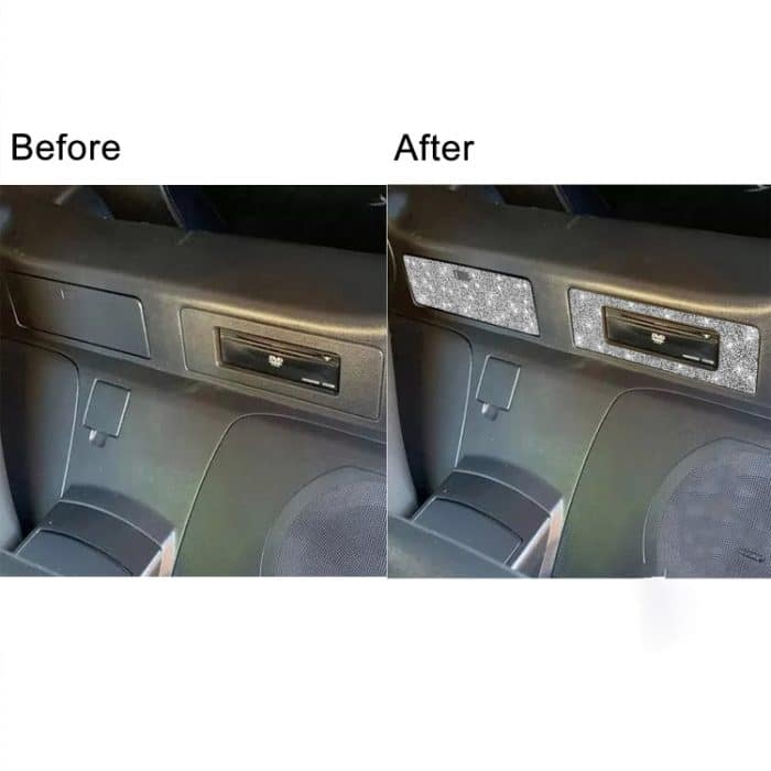 Für Nissan 350Z 2003–2009, Auto-DVD-Aufbewahrungsbox, Diamant-dekorativer Aufkleber, universeller linker und rechter Antrieb – Bild 7