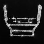 Auto-Zentralsteuerungs-CD-Rahmen-Diamant-Dekorationsaufkleber, linker und rechter Antrieb, Central Control CD Frame – Bild 2