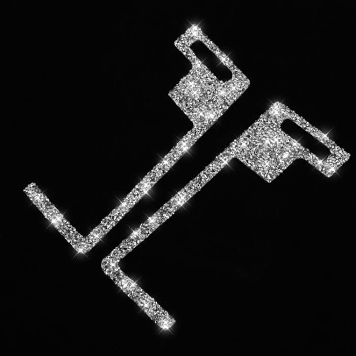 Für Nissan 350Z 2003–2009, 2 Stück Auto-Center-Lüftungsauspuff-Diamant-dekorativer Aufkleber, linker und rechter Antrieb, universell – Bild 3