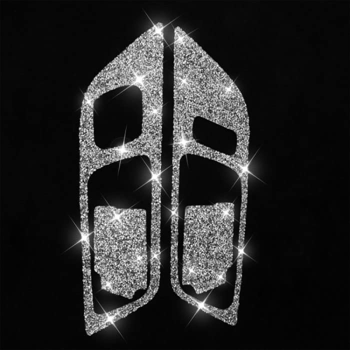 4 Stück Autotür-Innengriff-Panel-Diamant-Dekorationsaufkleber, linker Antrieb, Door Inner Handle Panel, Left Drive – Bild 2