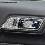 4 Stück Autotür-Innengriff-Panel-Diamant-Dekorationsaufkleber, linker Antrieb, Door Inner Handle Panel, Left Drive – Bild 6