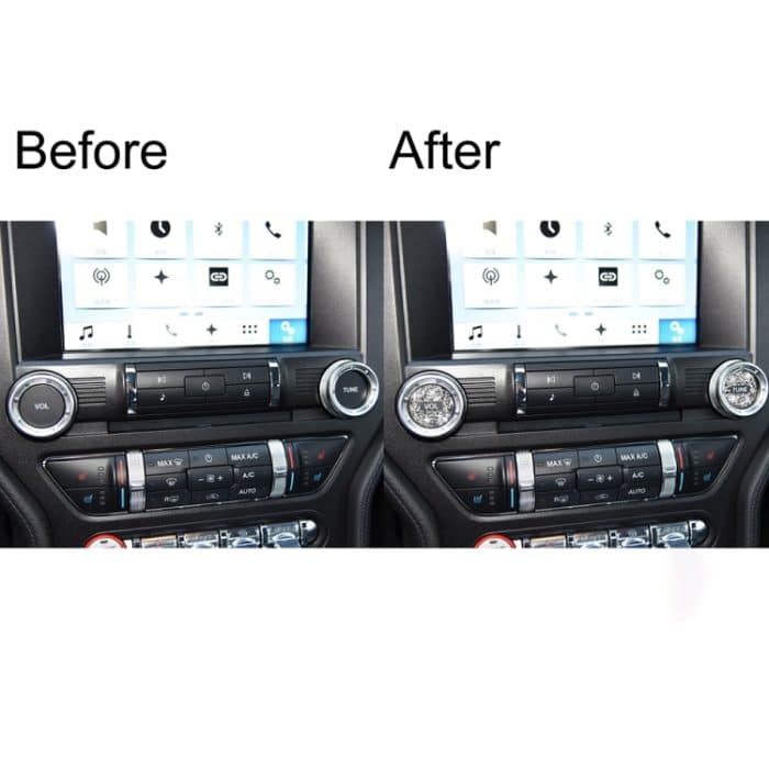 2 Stück Auto-Lautstärkeknopf-Diamant-Dekorationsaufkleber, linker und rechter Antrieb, Volume Button – Bild 7