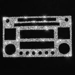 Für Nissan 350Z 2003–2009, Auto-CD-Radio-Play-Panel, Diamant-dekorativer Aufkleber, universeller linker und rechter Antrieb – Bild 2