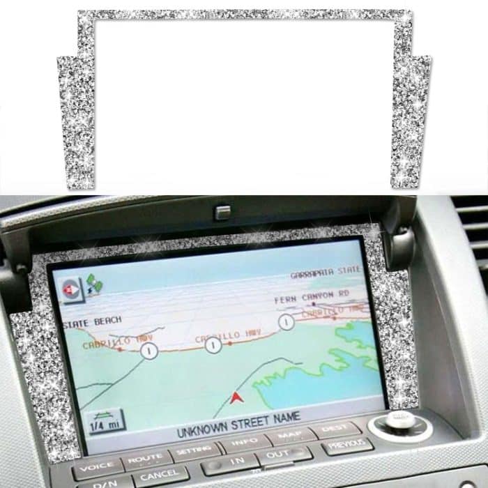 EDA0058109.jpg Für Nissan 350Z 2003–2009, Auto-Navigationsrahmen, Diamant-dekorativer Aufkleber, universeller linker und rechter Antrieb – Bild 1