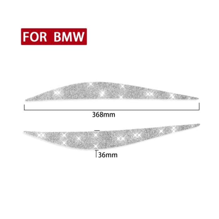 Auto-Lampen-Augenbrauen-Diamant-Dekorationsaufkleber, linker und rechter Antrieb, For BMW Series 3 G20 G28 2019-2020 – Bild 2