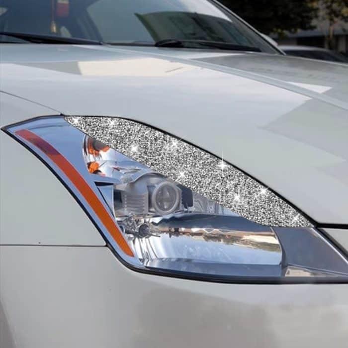 Auto-Lampen-Augenbrauen-Diamant-Dekorationsaufkleber, linker und rechter Antrieb, Lamp Eyebrow – Bild 7