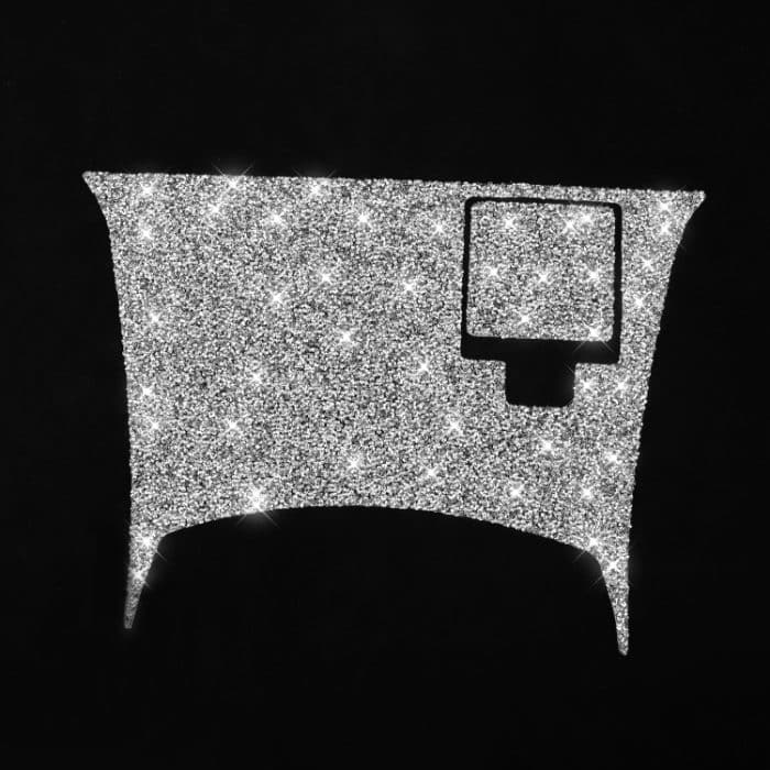 Für Nissan 350Z 2003–2009, 2 Stück, Auto-Rückseite der Mittelkonsole, Diamant-dekorativer Aufkleber, rechter Antrieb – Bild 2