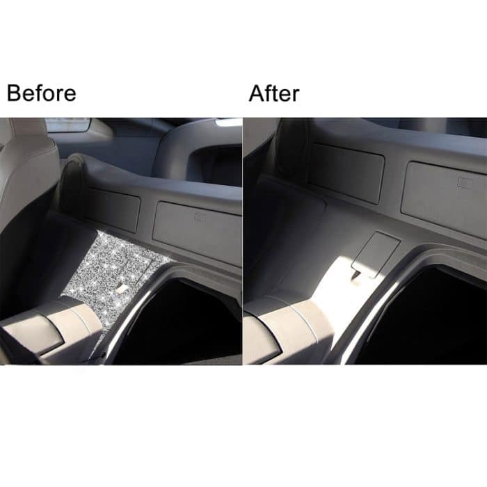 Für Nissan 350Z 2003–2009, 2 Stück, Auto-Rückseite der Mittelkonsole, Diamant-dekorativer Aufkleber, rechter Antrieb – Bild 7