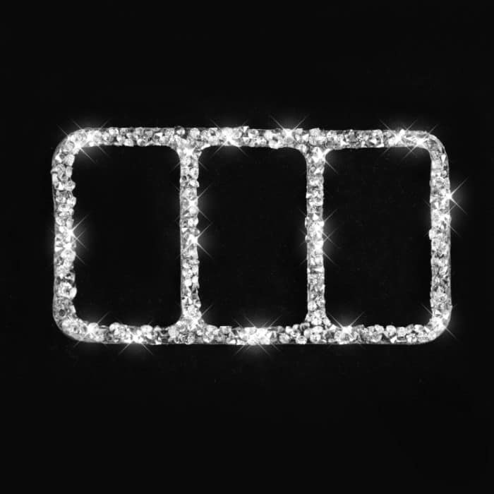 Auto-Zentralsteuerungs-Heizungsknopfrahmen-Diamant-Dekorationsaufkleber, linker und rechter Antrieb, Central Control Heating Button Frame – Bild 3