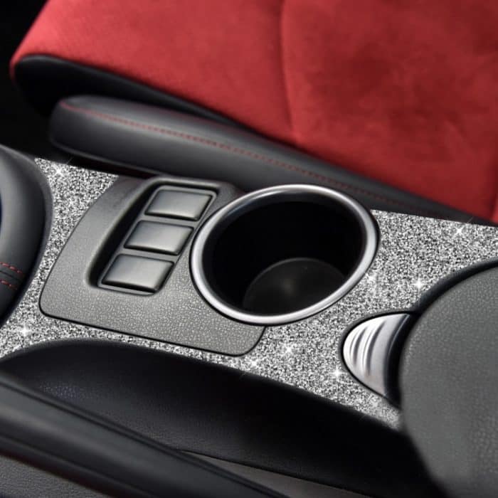 Auto-Wasserbecherhalter-Panel, Diamant-Dekorationsaufkleber, linker und rechter Antrieb, Water Cup Holder Panel – Bild 7