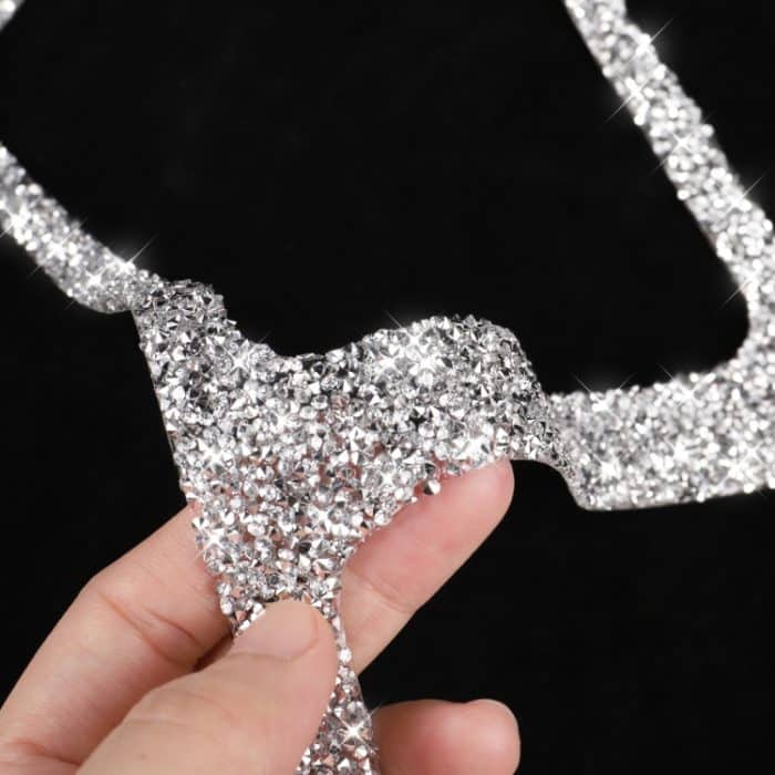 Auto-Zentralsteuerungs-Aufbewahrungsbox, äußerer Rahmen, Diamant-Dekorationsaufkleber, linker und rechter Antrieb, Central Control Storage Box Outer Frame – Bild 4