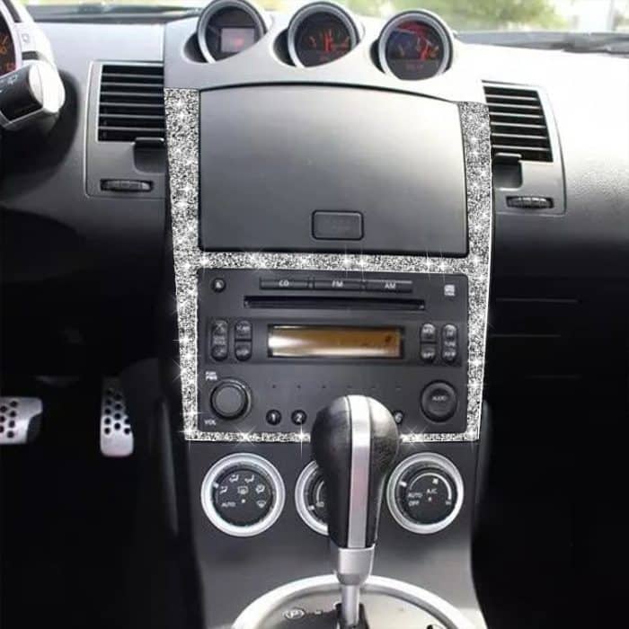 Für Nissan 350Z 2003–2009, Auto-Navigationsrahmen, Diamant-Aufkleber, universeller linker und rechter Antrieb – Bild 6