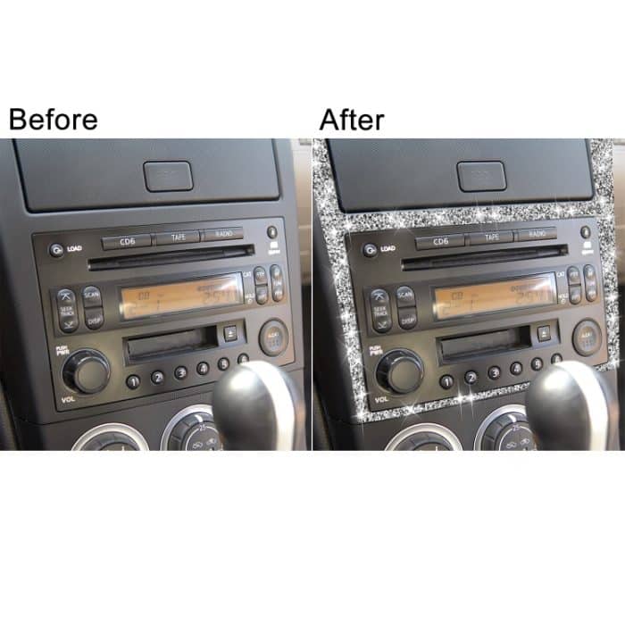 Für Nissan 350Z 2003–2009, Auto-Navigationsrahmen, Diamant-Aufkleber, universeller linker und rechter Antrieb – Bild 7