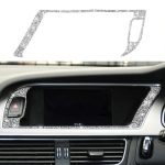 Für Audi A4 / A5 / Q5 Autonavigations-Außenrahmen-Diamant-Dekorationsaufkleber, Navigation Outer Frame Right Drive, Navigation Outer Frame Left Drive