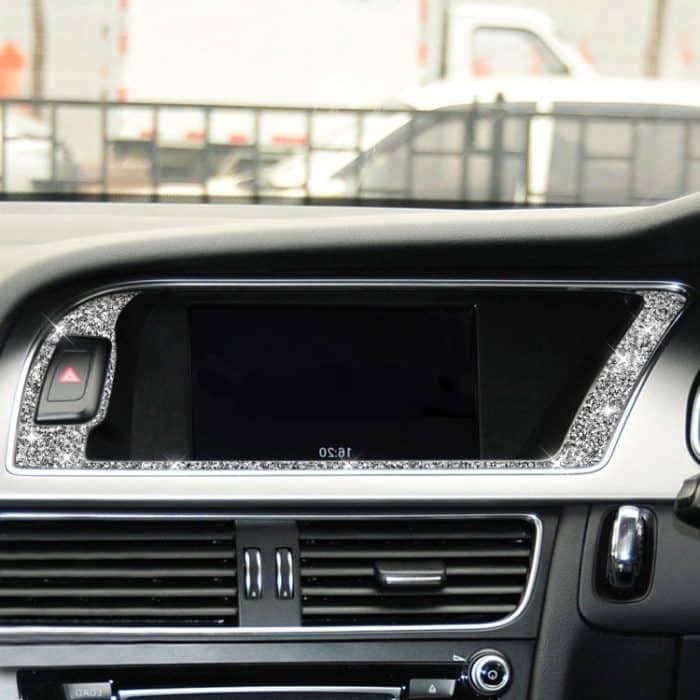 Für Audi A4 / A5 / Q5 Autonavigations-Außenrahmen-Diamant-Dekorationsaufkleber, Navigation Outer Frame Right Drive, Navigation Outer Frame Left Drive – Bild 6