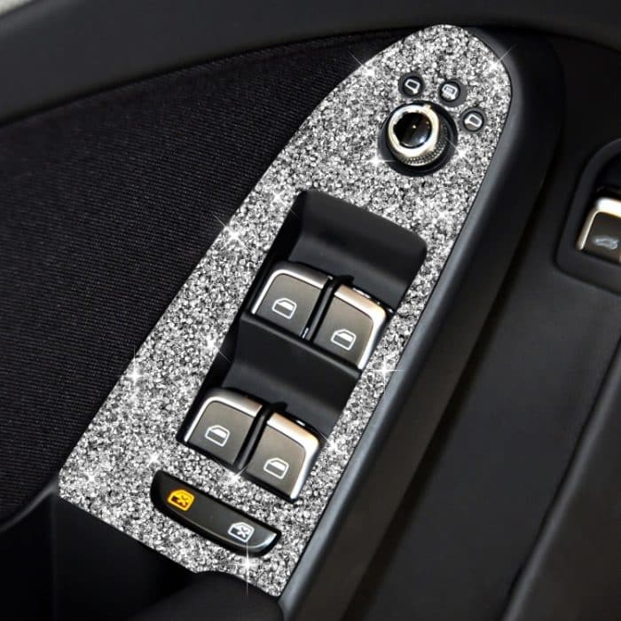 Für Audi A4 / A5 / Q5 Autotürlift-Bedienfeld Diamant-Dekorationsaufkleber, Left Drive Low Configured, Right Drive Low Configured – Bild 6