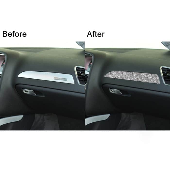 Für Audi A4 / A5 / Q5 Auto-Armaturenbrettverkleidung, Diamant-Dekorationsaufkleber, Dashboard Trim Left Drive, Dashboard Trim Right Drive – Bild 7