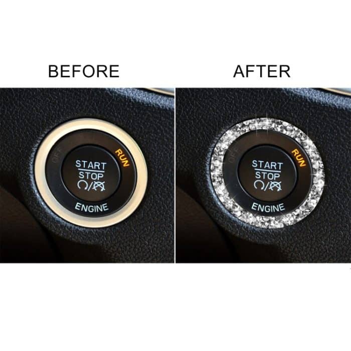 Für Dodge Charger 2011–2014, Automotor-Startkreis-Diamant-dekorativer Aufkleber, Linkslenker – Bild 6