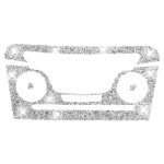 Für Dodge Charger 2011–2014, Auto-AC-Steuerung, CD-Panel, Diamant-dekorativer Aufkleber, Linkslenker – Bild 2