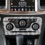 Für Dodge Charger 2011–2014, Auto-AC-Steuerung, CD-Panel, Diamant-dekorativer Aufkleber, Linkslenker – Bild 5