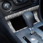 Für Dodge Charger 2011–2014, Auto-Aufbewahrungsbox-Rahmen, Diamant-dekorativer Aufkleber, Linkslenker – Bild 5