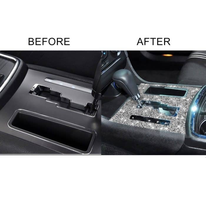Für Dodge Charger 2011–2014, Auto-Automatikschalttafel, Diamant-dekorativer Aufkleber, Linkslenker – Bild 6