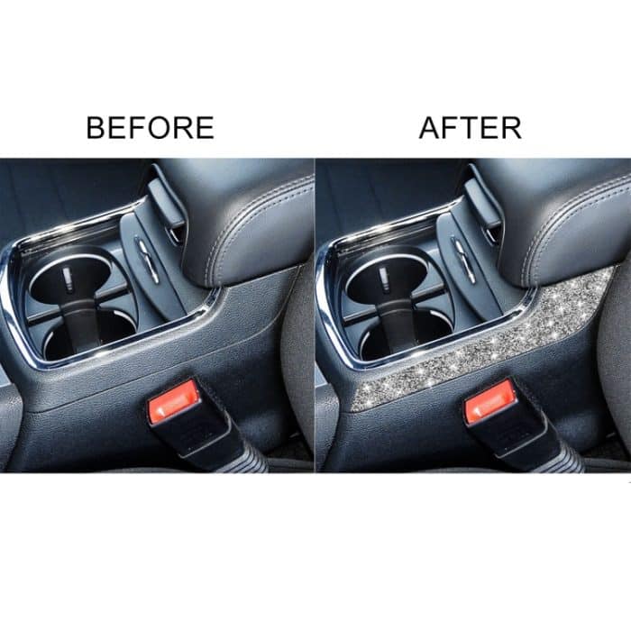 Für Dodge Charger 2011–2014, Auto-Getränkehalter, Armlehne außerhalb, Diamant-dekorativer Aufkleber, Linkslenker – Bild 6