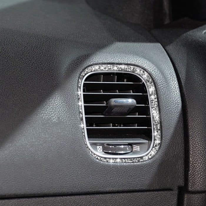 Für Dodge Charger 2011–2014, Auto-Front-Beifahrersitz, Lüftungsschlitze, Diamant-dekorativer Aufkleber, Linkslenker – Bild 1