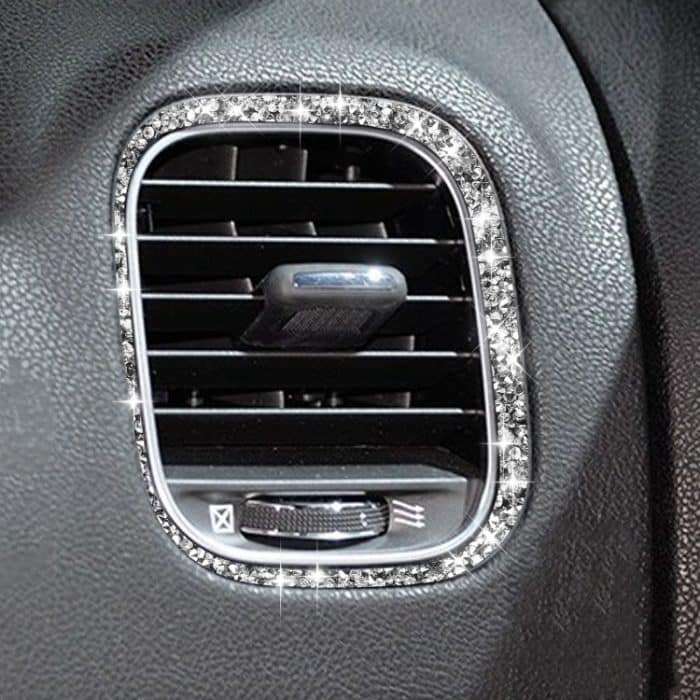 Für Dodge Charger 2011–2014, Auto-Front-Beifahrersitz, Lüftungsschlitze, Diamant-dekorativer Aufkleber, Linkslenker – Bild 5