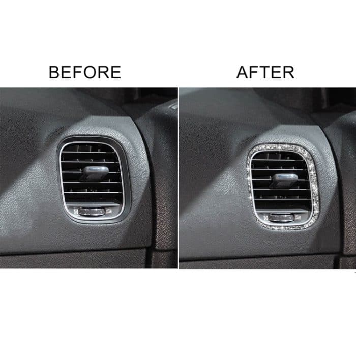 Für Dodge Charger 2011–2014, Auto-Front-Beifahrersitz, Lüftungsschlitze, Diamant-dekorativer Aufkleber, Linkslenker – Bild 6