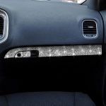 Für Dodge Charger 2011-2014 3 Teile/satz Auto Beifahrersitz Aufbewahrungsbox Griff Diamant Dekorative Aufkleber, Linkslenker